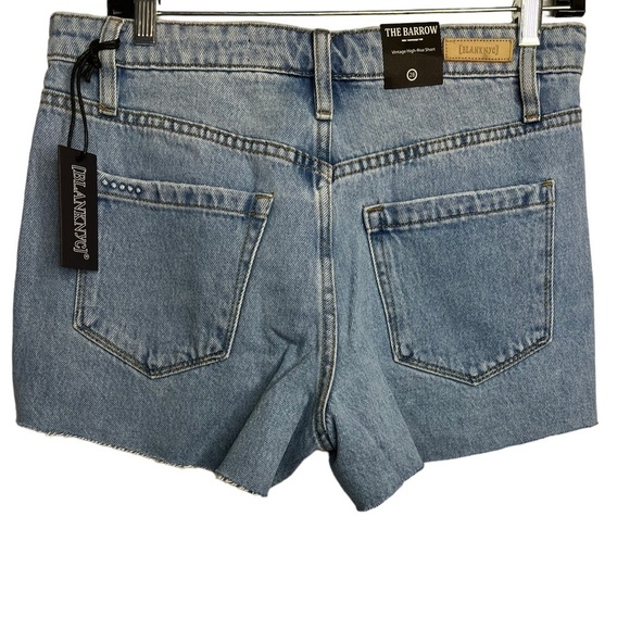 NWT Blank NYC The Barrow Vintage High-Rise Shorts Light Wash 28 - Picture 3 of 5